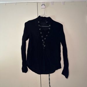 Black Sheer Top